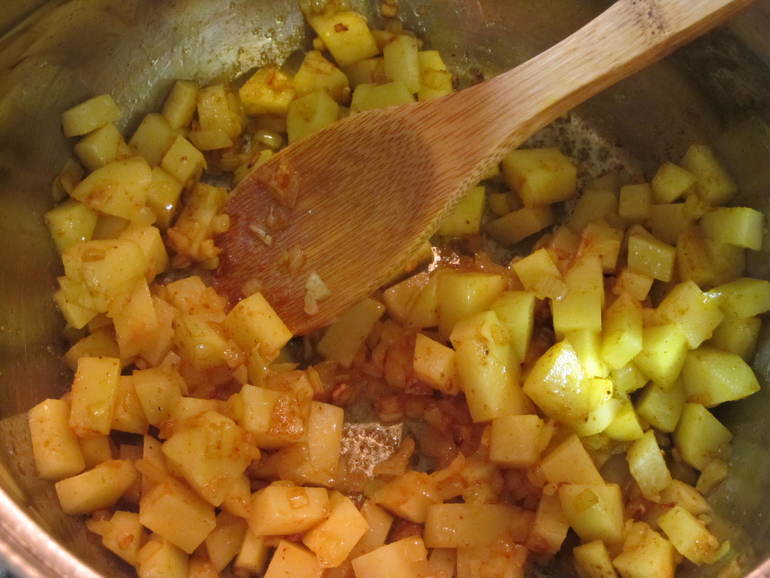 Крем-суп из картофеля с креветками и имбирем Рис. 3