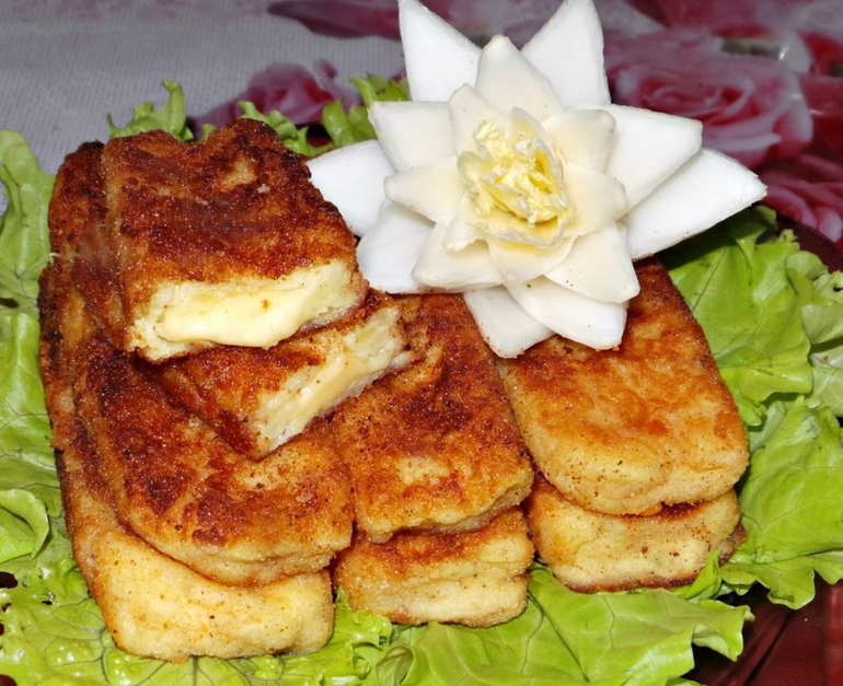 Палочки картофельные с сырной начинкой Рис. 1